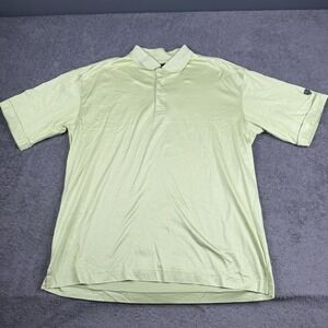 Vintage Nike Tiger Woods Collection Short Sleeve Green Golf Polo Shirt Large
